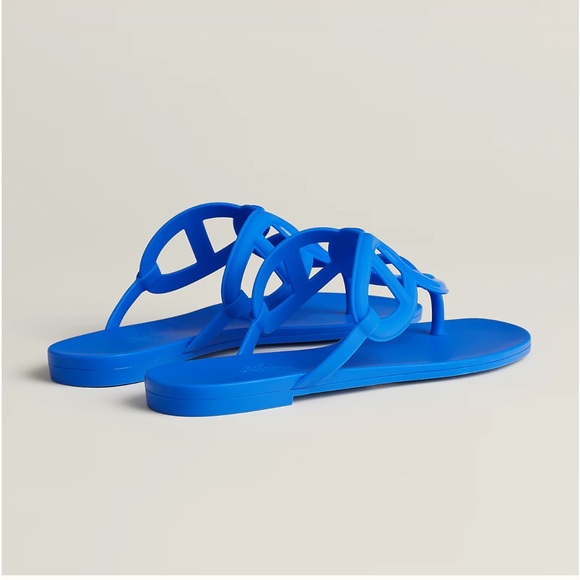 Hermes blue slides - Picture 3 of 7